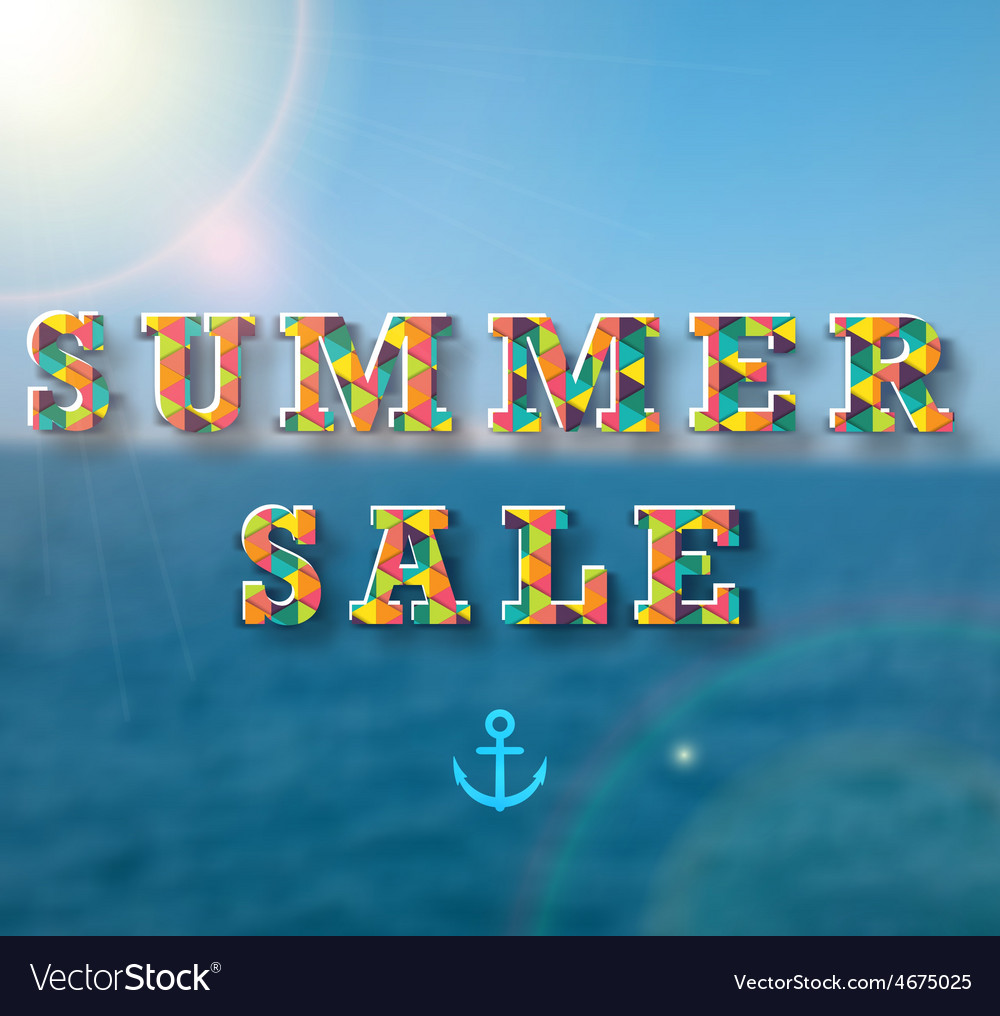 Summer sale banner for your design