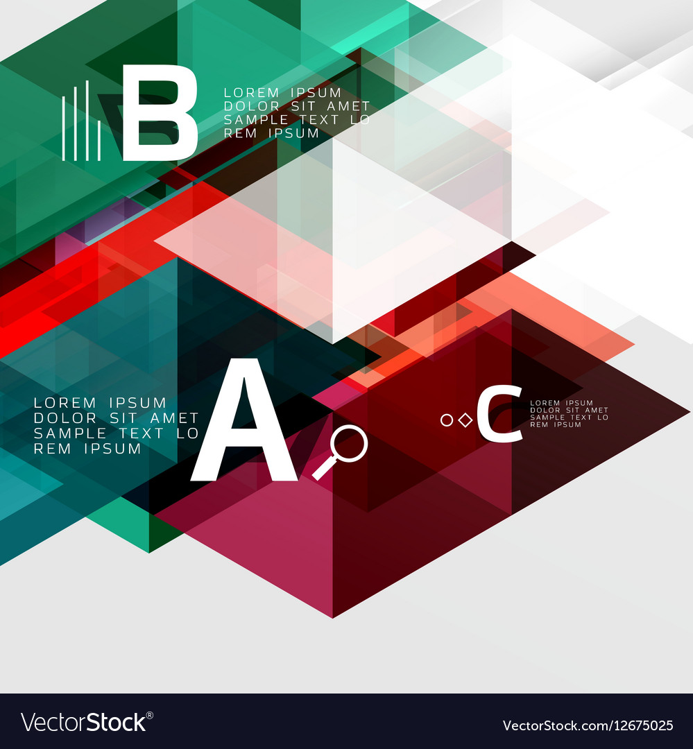 Transparent overlapping triangles