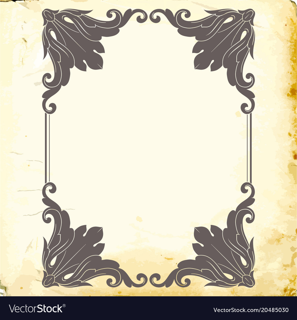 Baroque of vintage elements for design Royalty Free Vector