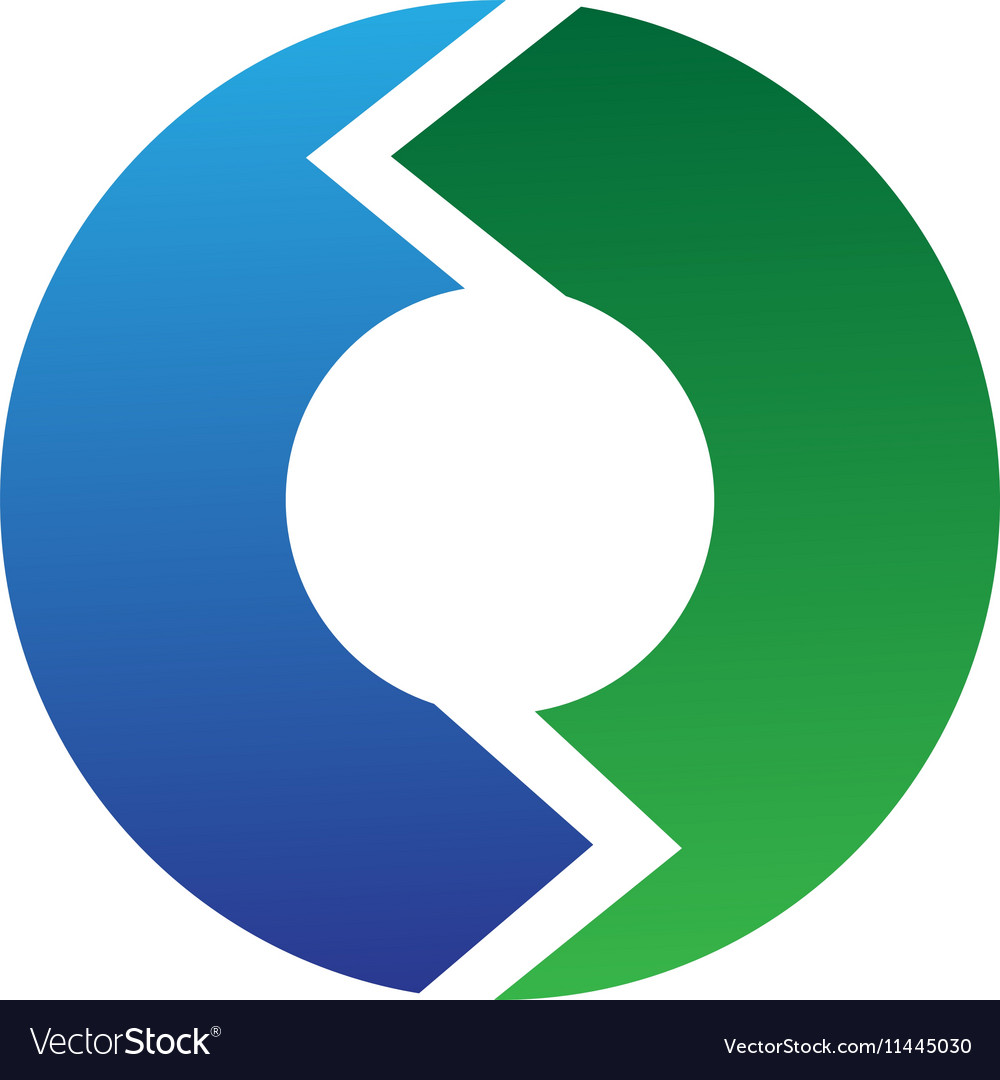 Circle button isolated