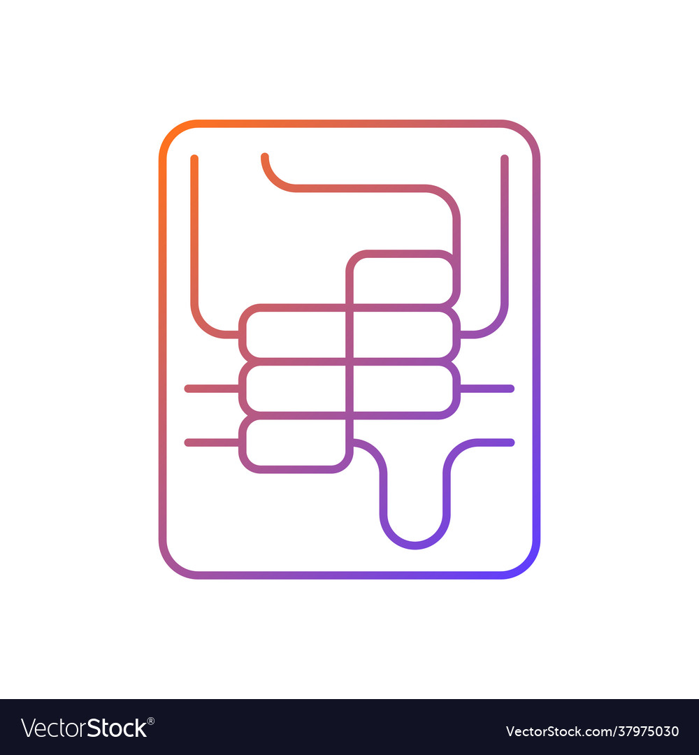 Circuit breaker panel gradient linear icon vector image Circuit breaker panel gradient linear icon