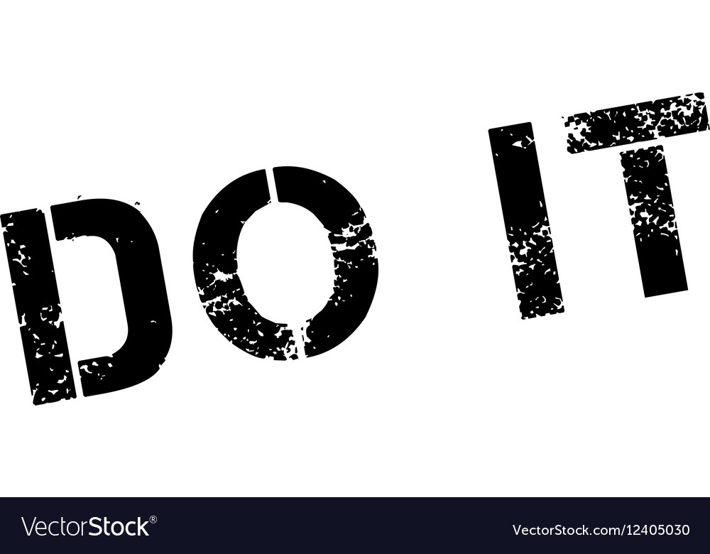 Do it rubber stamp Royalty Free Vector Image - VectorStock