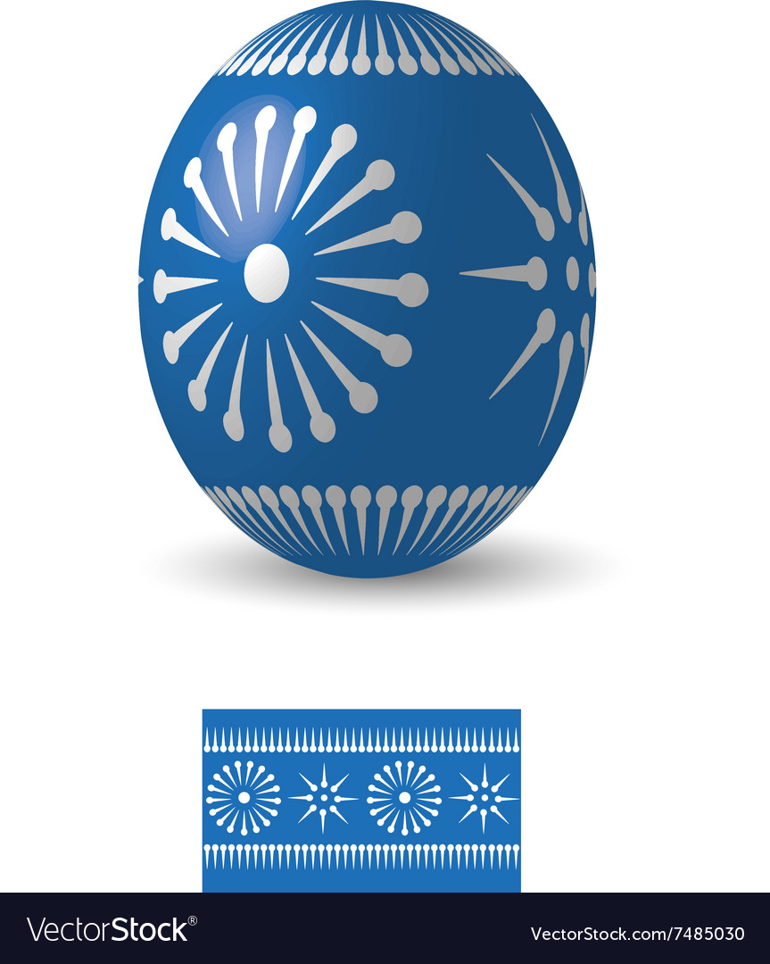 Easter egg with ornament