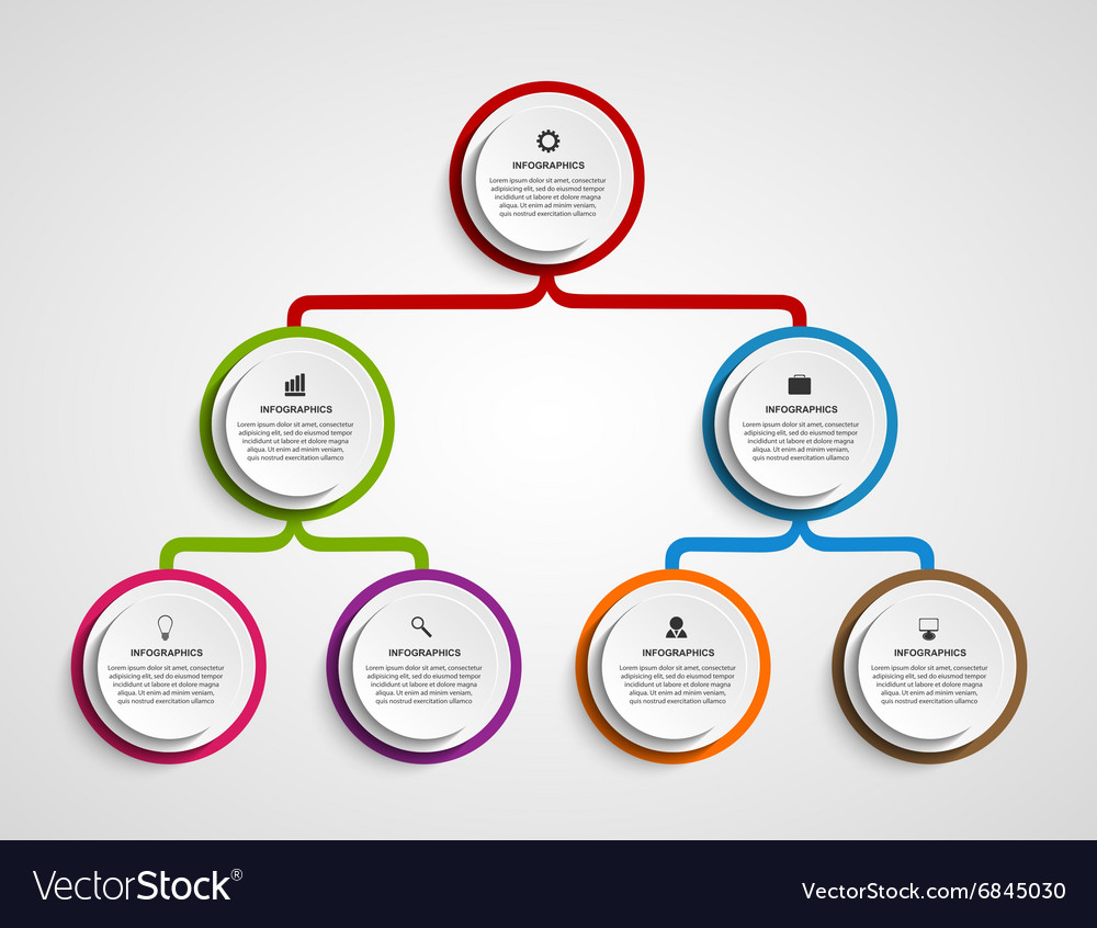 Organization Chart Template Vector