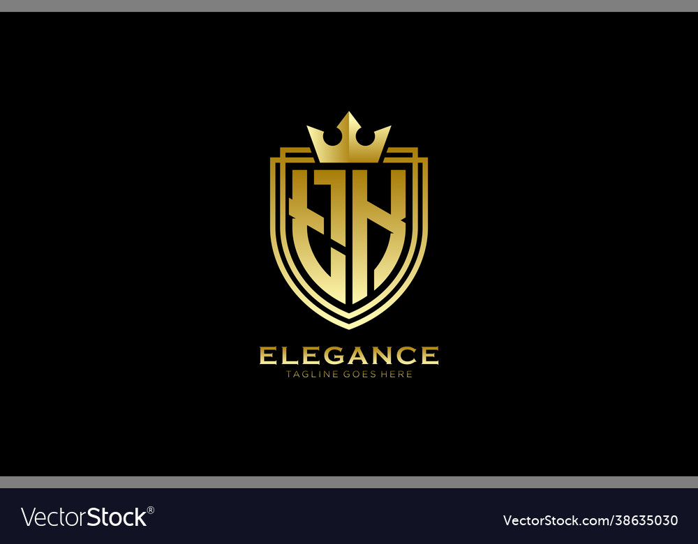 Initial tk elegant luxury monogram logo or badge