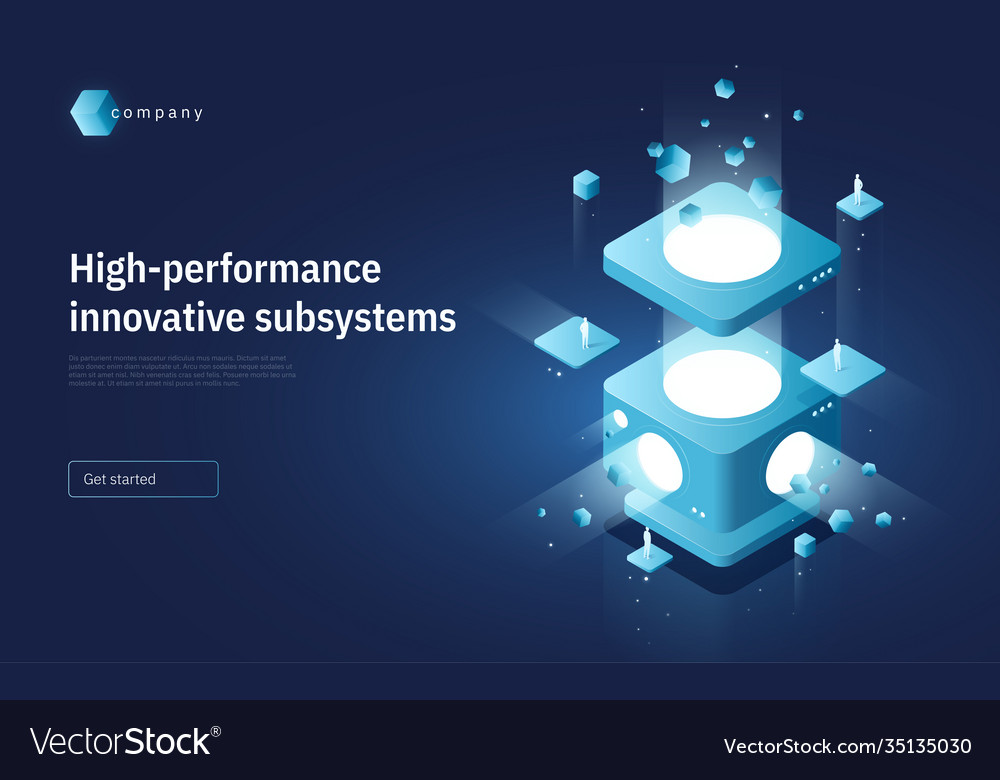 Isometric Technology Data Network