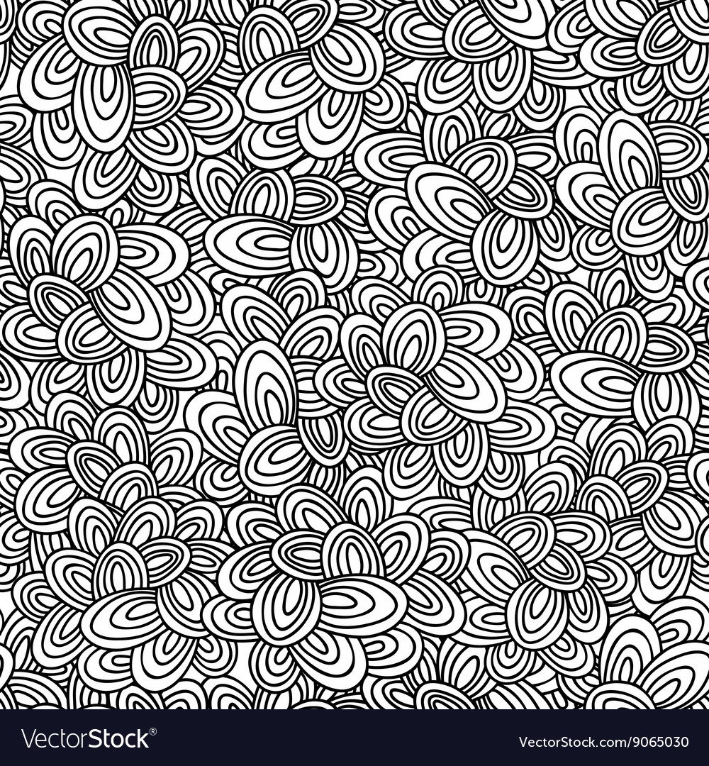 Seamless pattern with abstract design elements