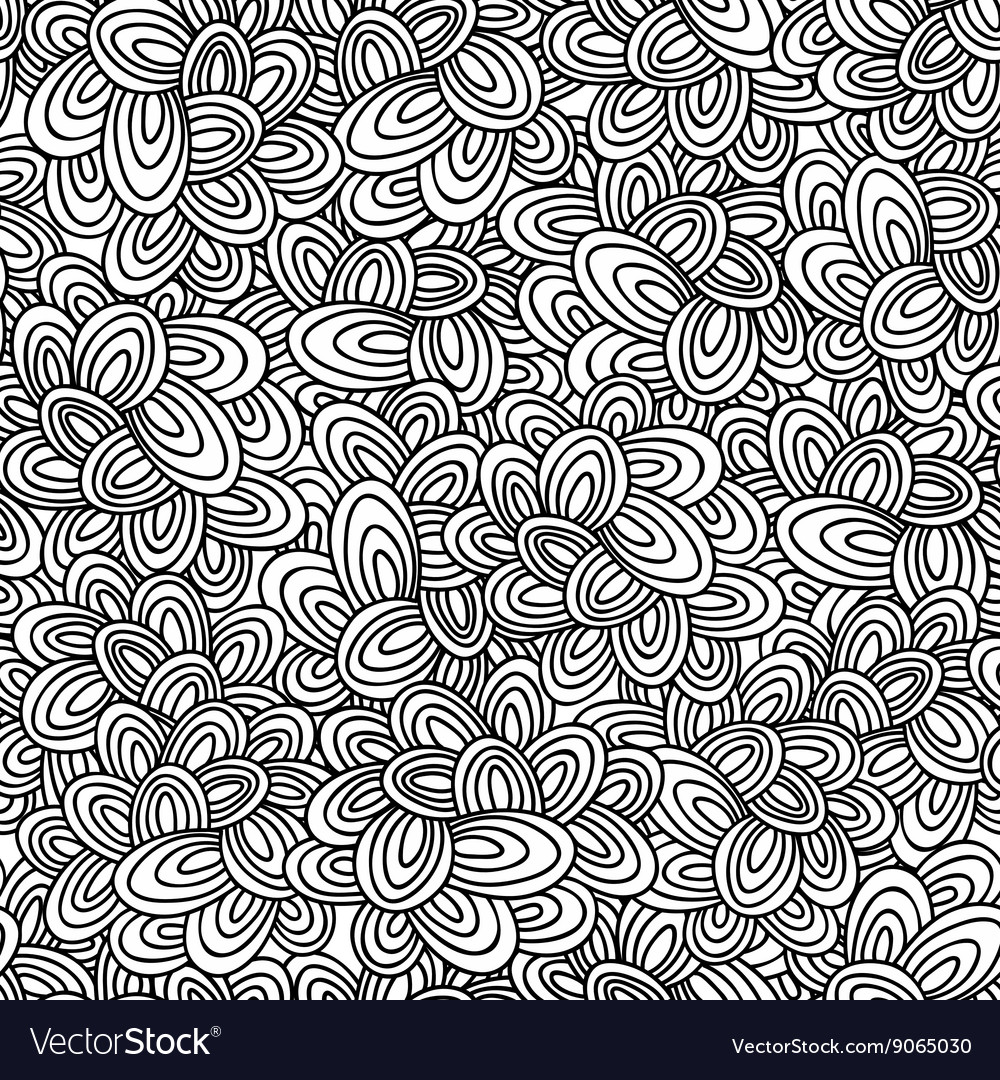 Seamless pattern with abstract design elements