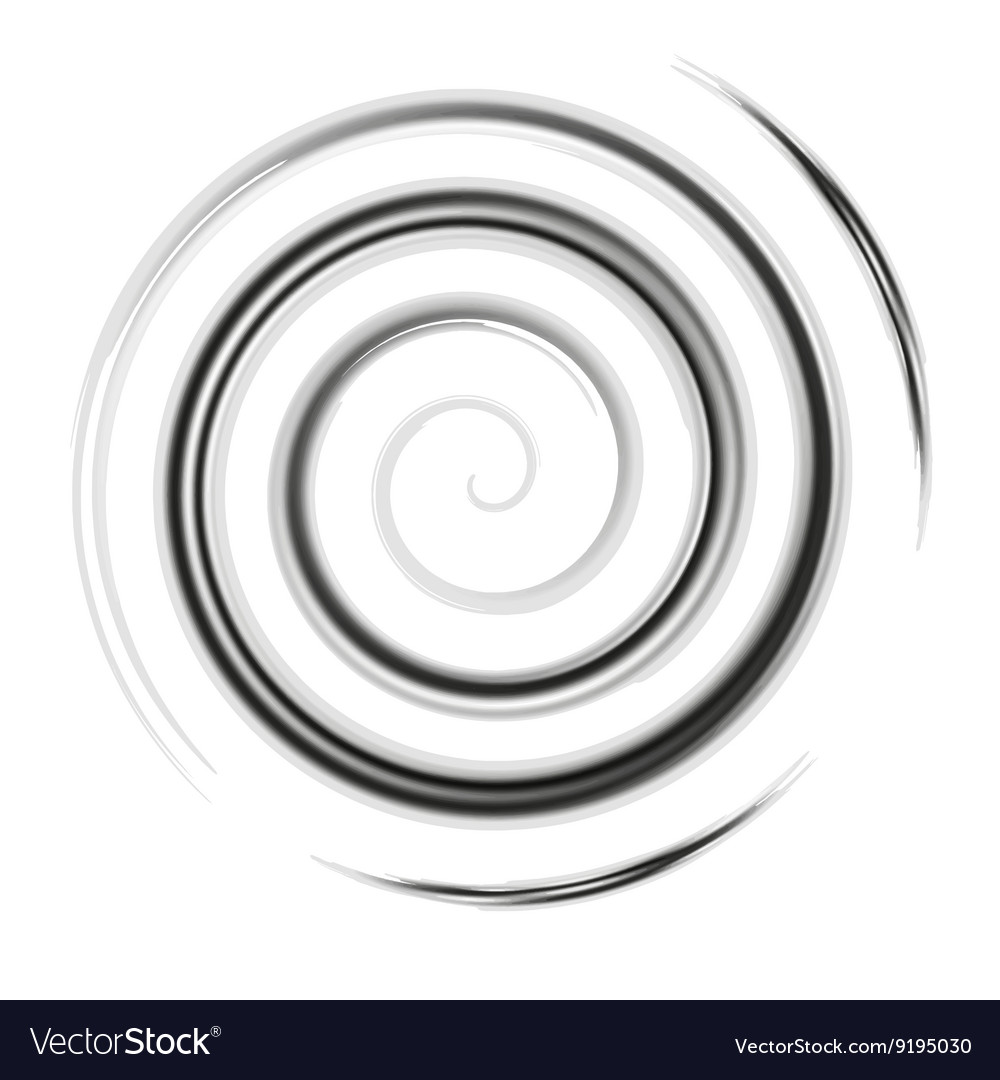 Silver watercolor spiral