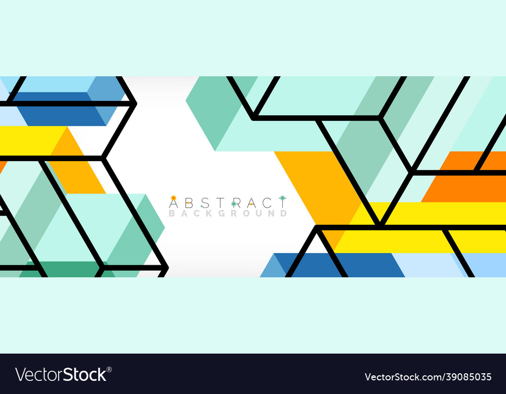 Abstract background 3d cubes cubic elements vector image Abstract background 3d cubes cubic elements