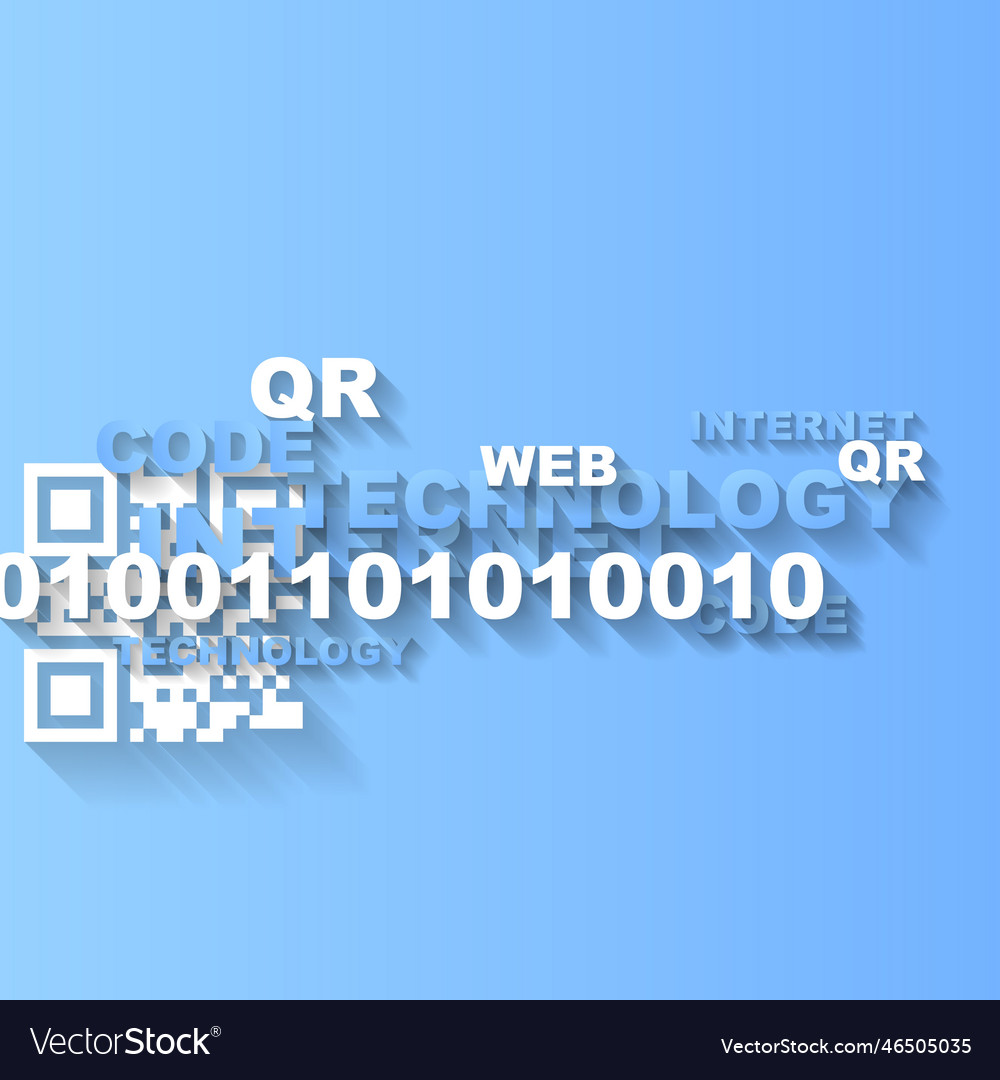 Abstract background with tech words vector image Abstract background with tech words