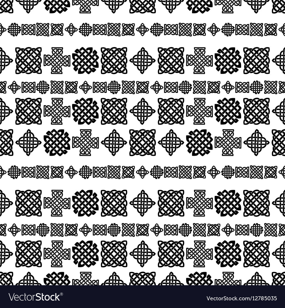 Celtic knot seamless pattern