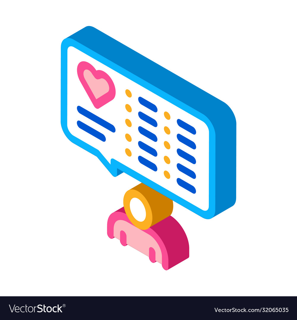 Human talking about healthy life isometric icon