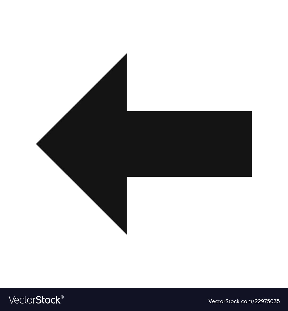Left icon royalty free vector image vectorstock