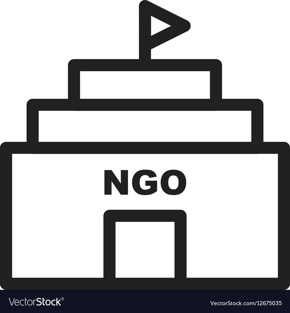 Ngo building Royalty Free Vector Image - VectorStock