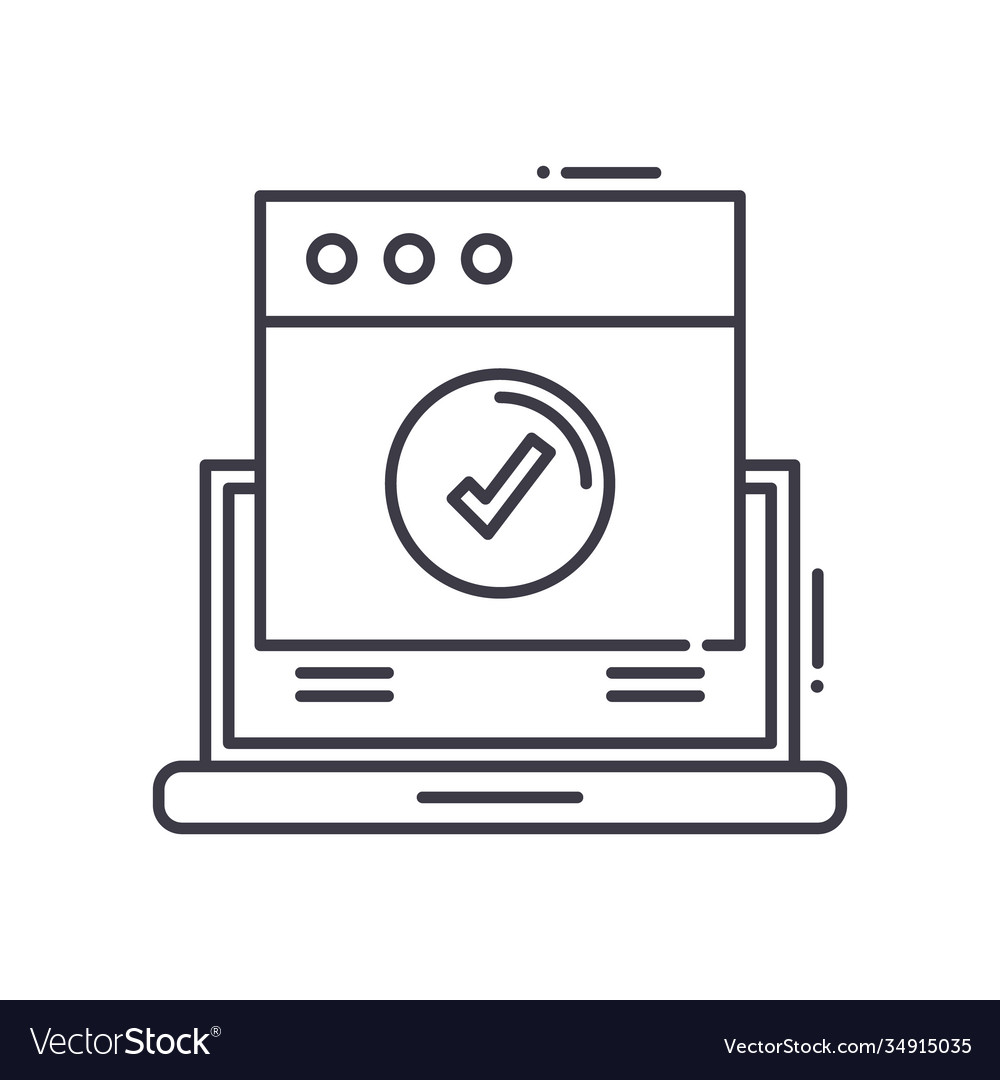 Wireless icon linear isolated thin vector image Wireless icon linear isolated thin