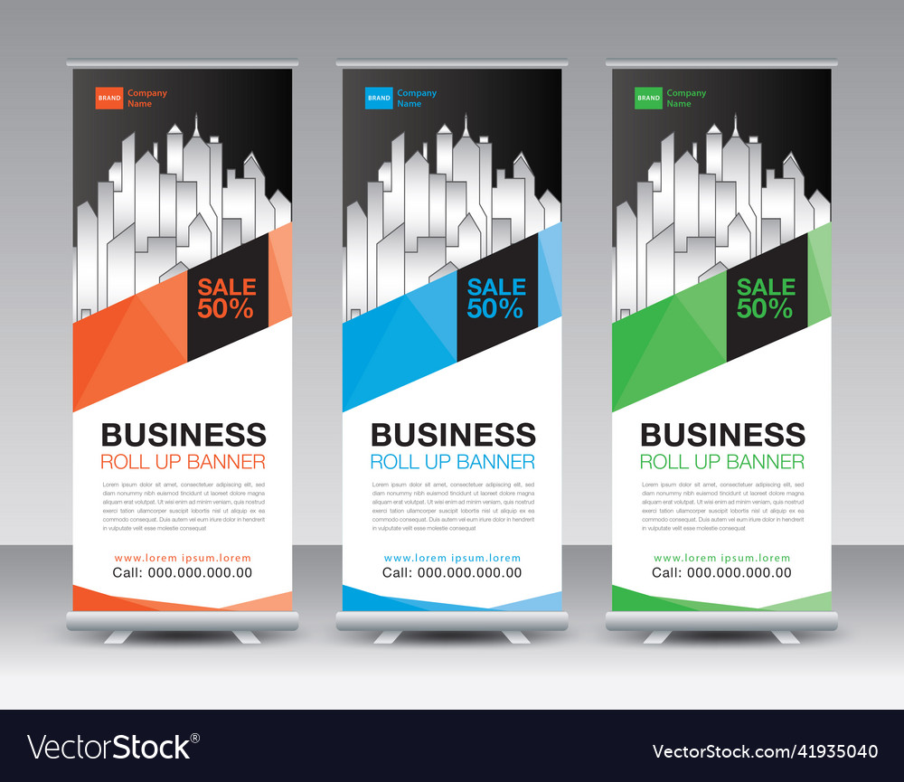 Business roll up banner design