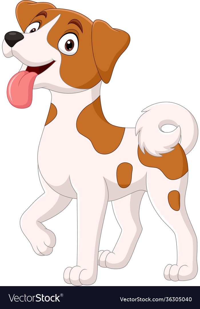 Cartoon funny dog showing tongue Royalty Free Vector Image Cartoon funny dog showing tongue Royalty Free Vector Image