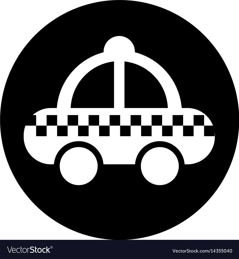 Taxi service isolated icon