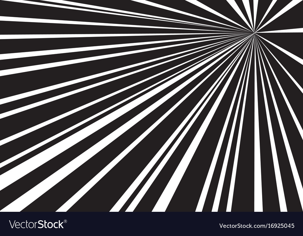 Black white speed line zoom background Royalty Free Vector