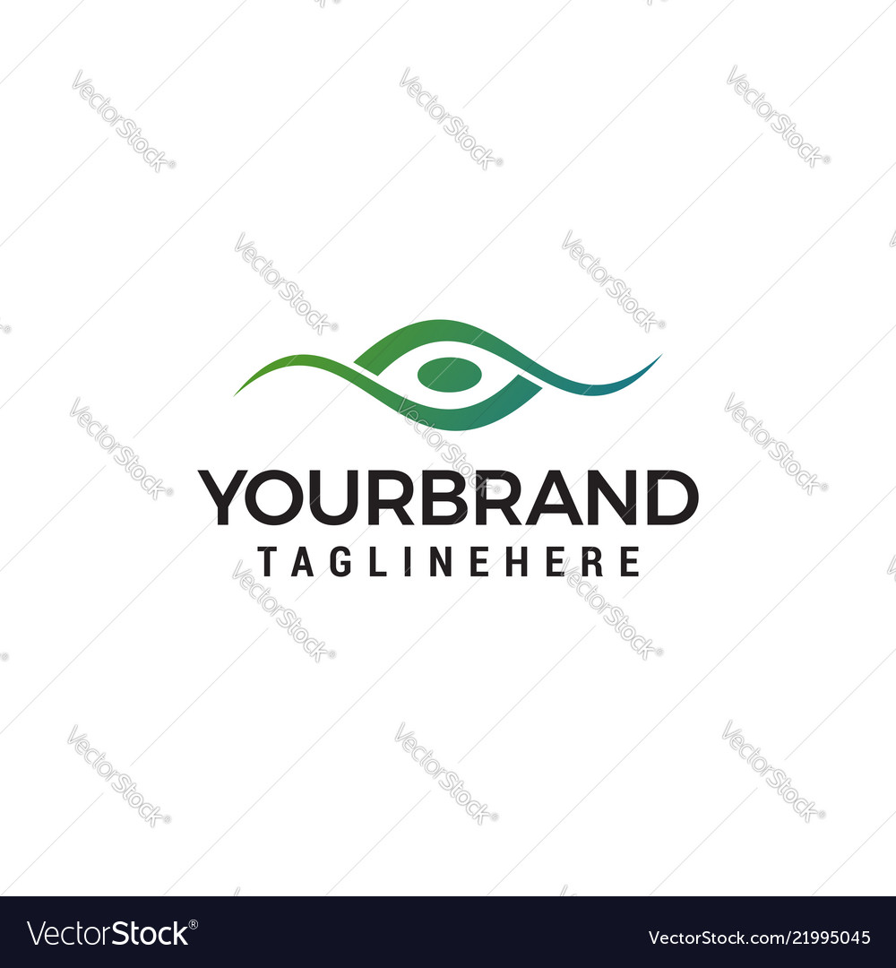 Creative eye concept logo design template