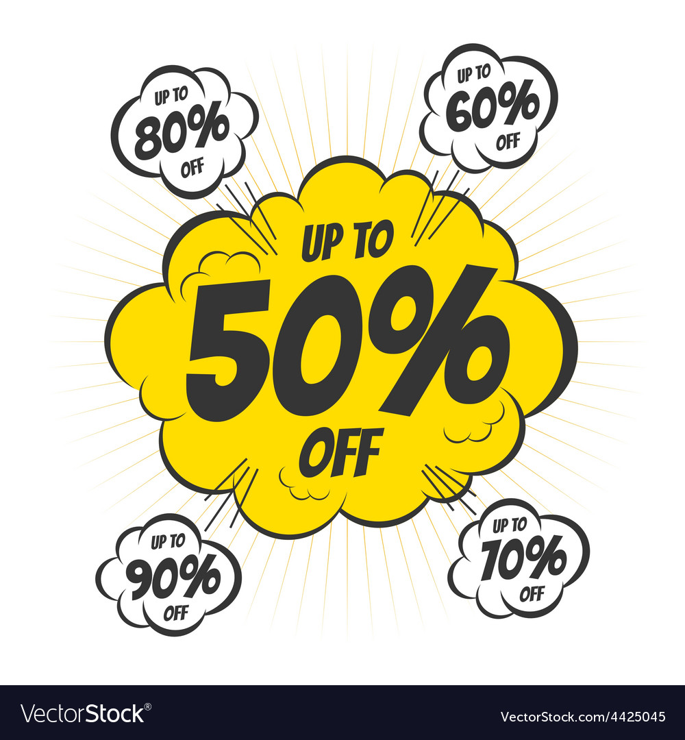 Discount bubble Royalty Free Vector Image - VectorStock