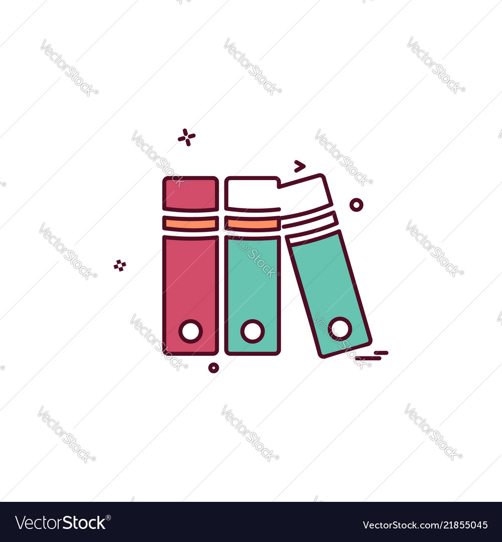 Files icon design vector image Files icon design