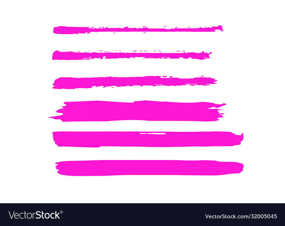 Hand paint smears collection splash brush Vector Image