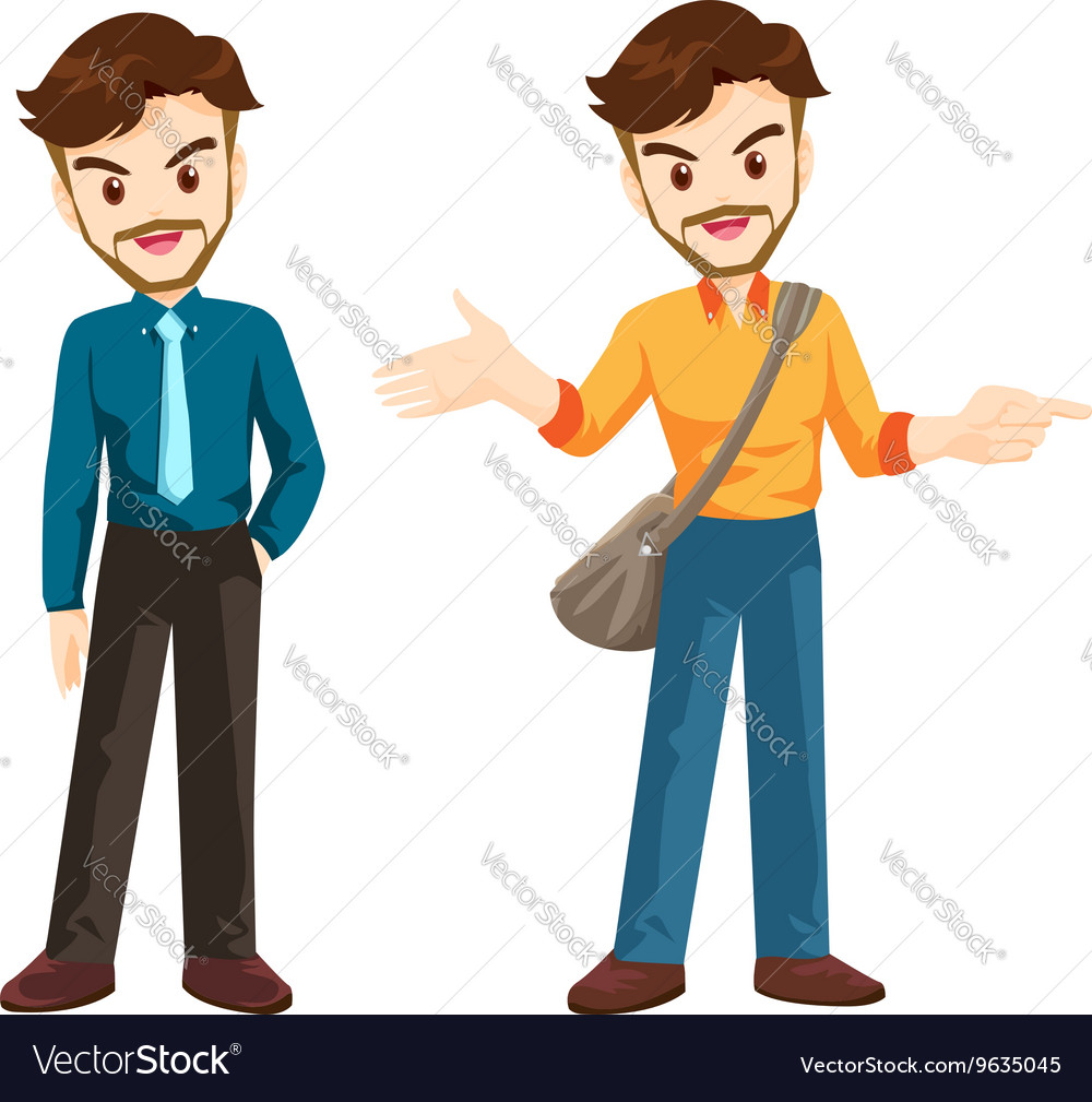 Smart man character actions