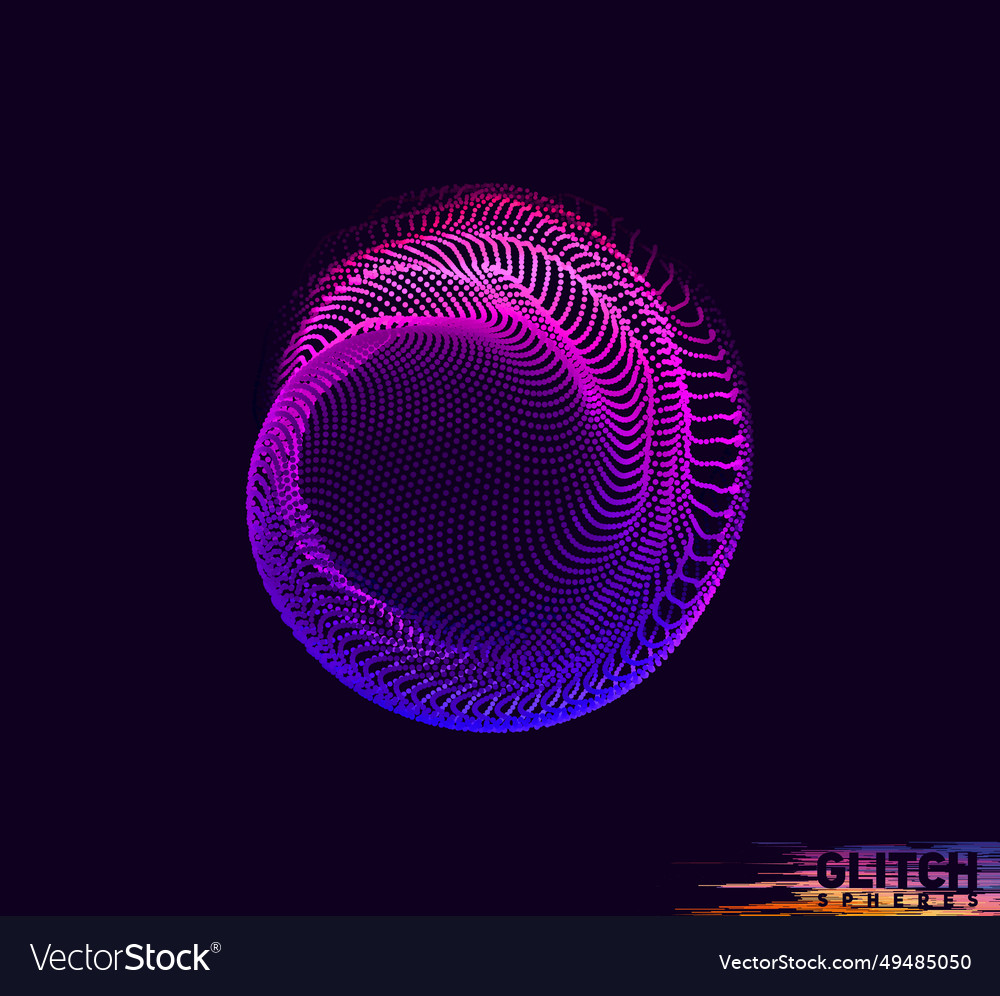 Abstract colorful mesh on dark background vector image Abstract colorful mesh on dark background