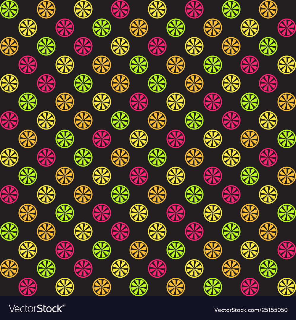 Citrus pattern seamless background vector image Citrus pattern seamless background