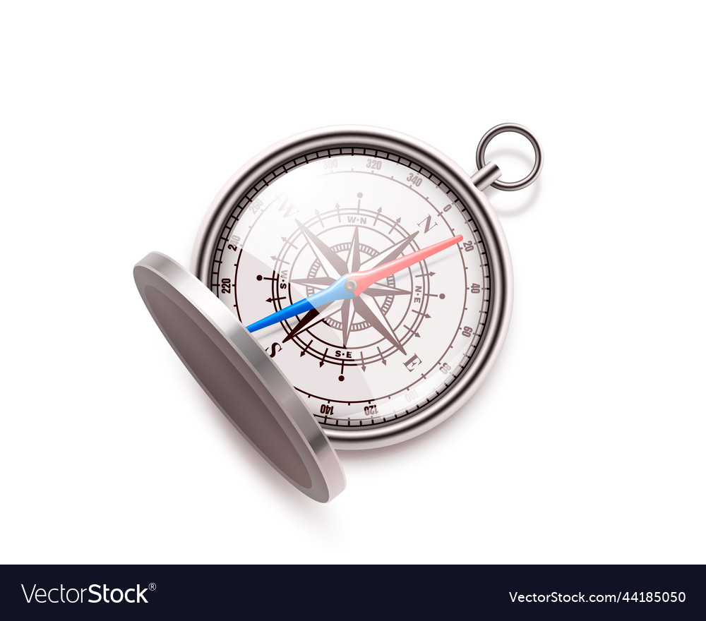 Compass on a white background arrow navigation