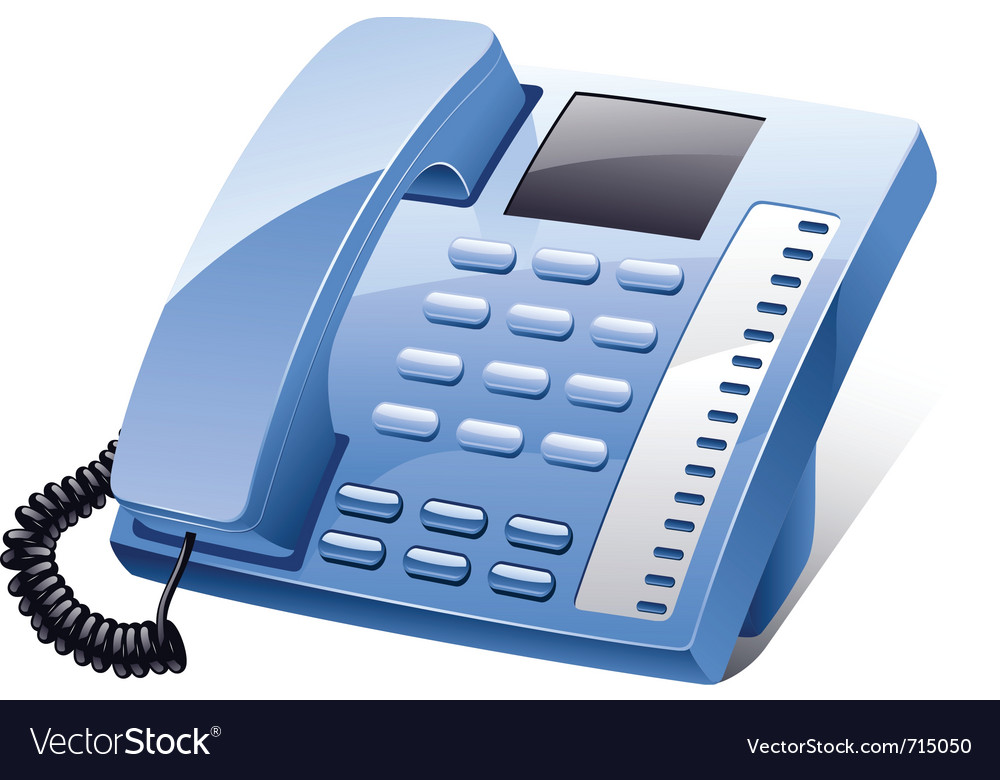 Landline Phone Royalty Free Vector Image VectorStock