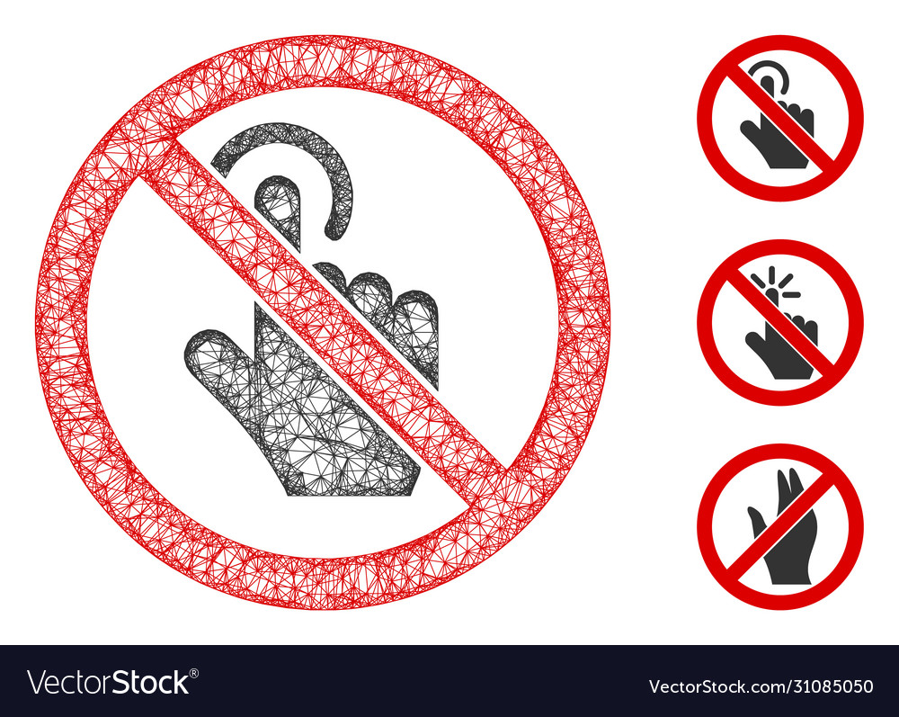 No click polygonal web mesh vector image No click polygonal web mesh