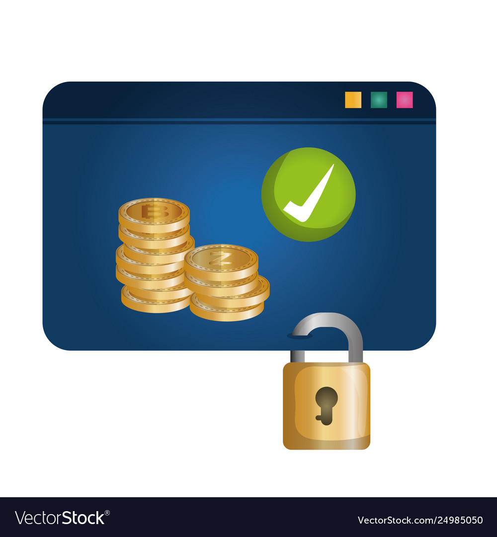 Template webpage with virtual coins