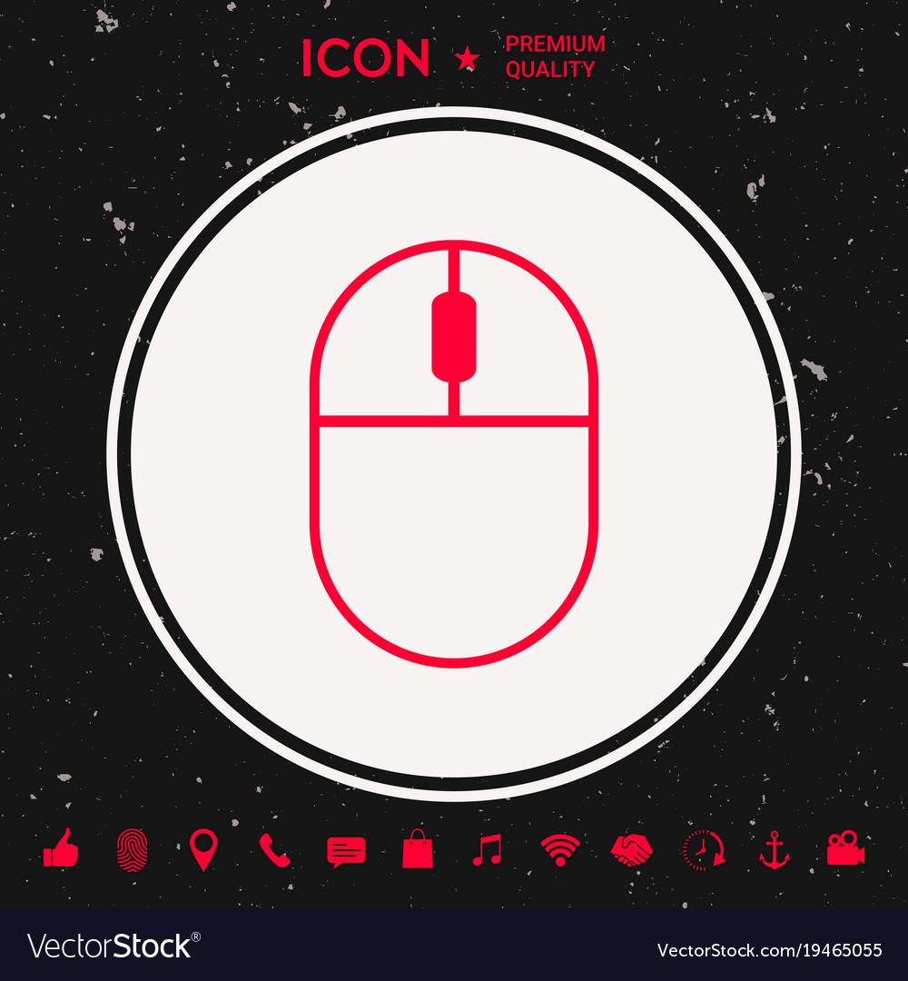 Computer mouse symbol icon