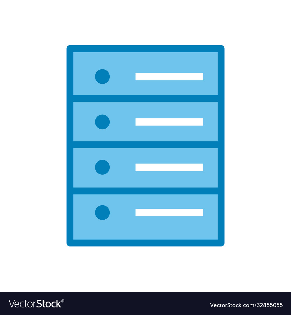 Web hosting line and gradient style icon