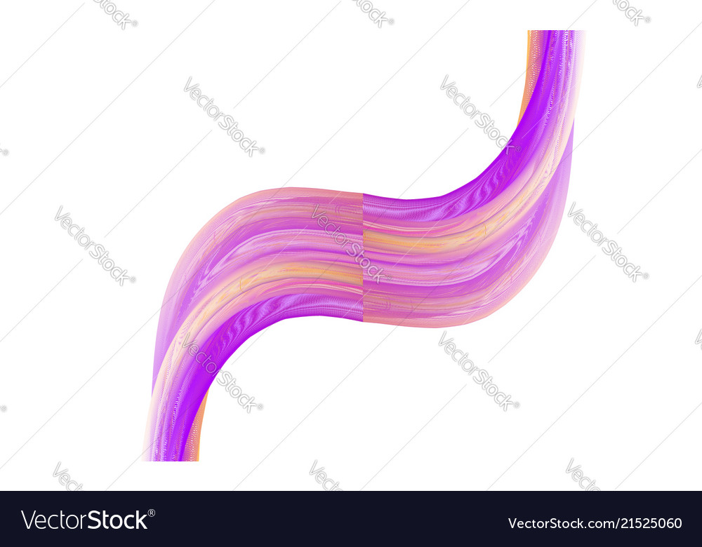 Abstract design element wire bright object wavy vector image Abstract design element wire bright object wavy