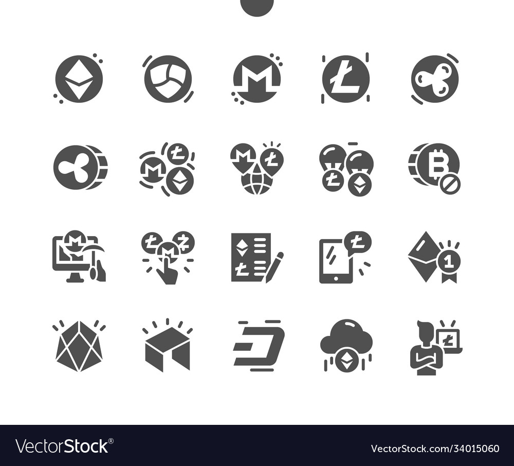 Altcoin cryptocurrency blockchain ethereum vector image Altcoin cryptocurrency blockchain ethereum