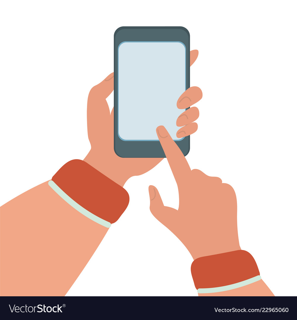 Mobile phone flat set Royalty Free Vector Image
