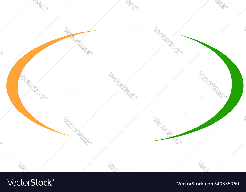 Oval ellipse empty blank circular banner shape vector image Oval ellipse empty blank circular banner shape