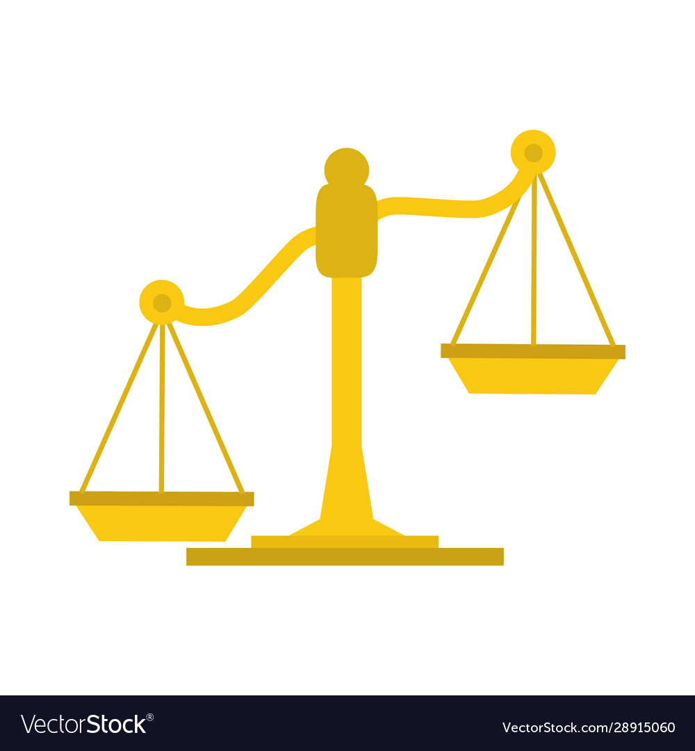 Scales justice vector image Scales justice