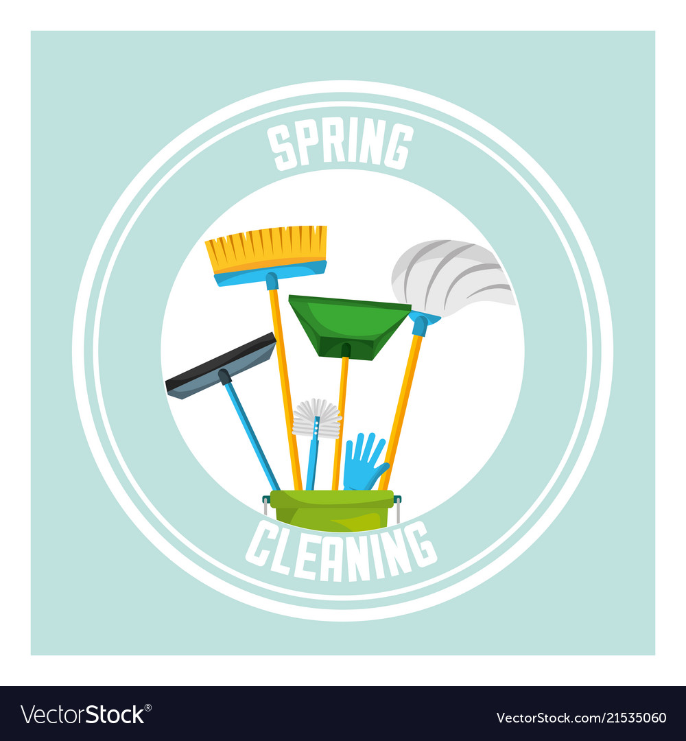 Spring cleaning concept