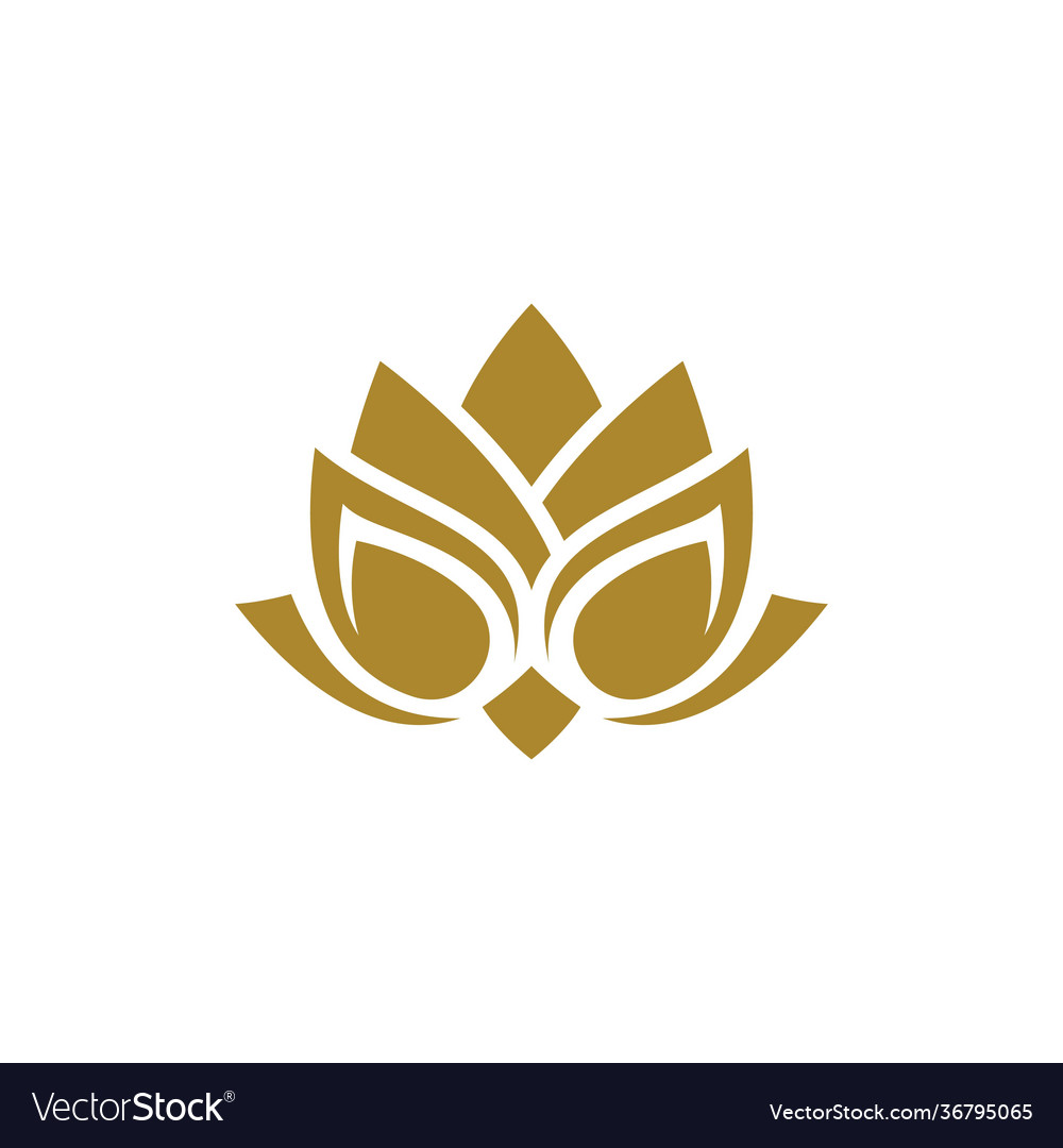 Beauty lotus logo images Royalty Free Vector Image