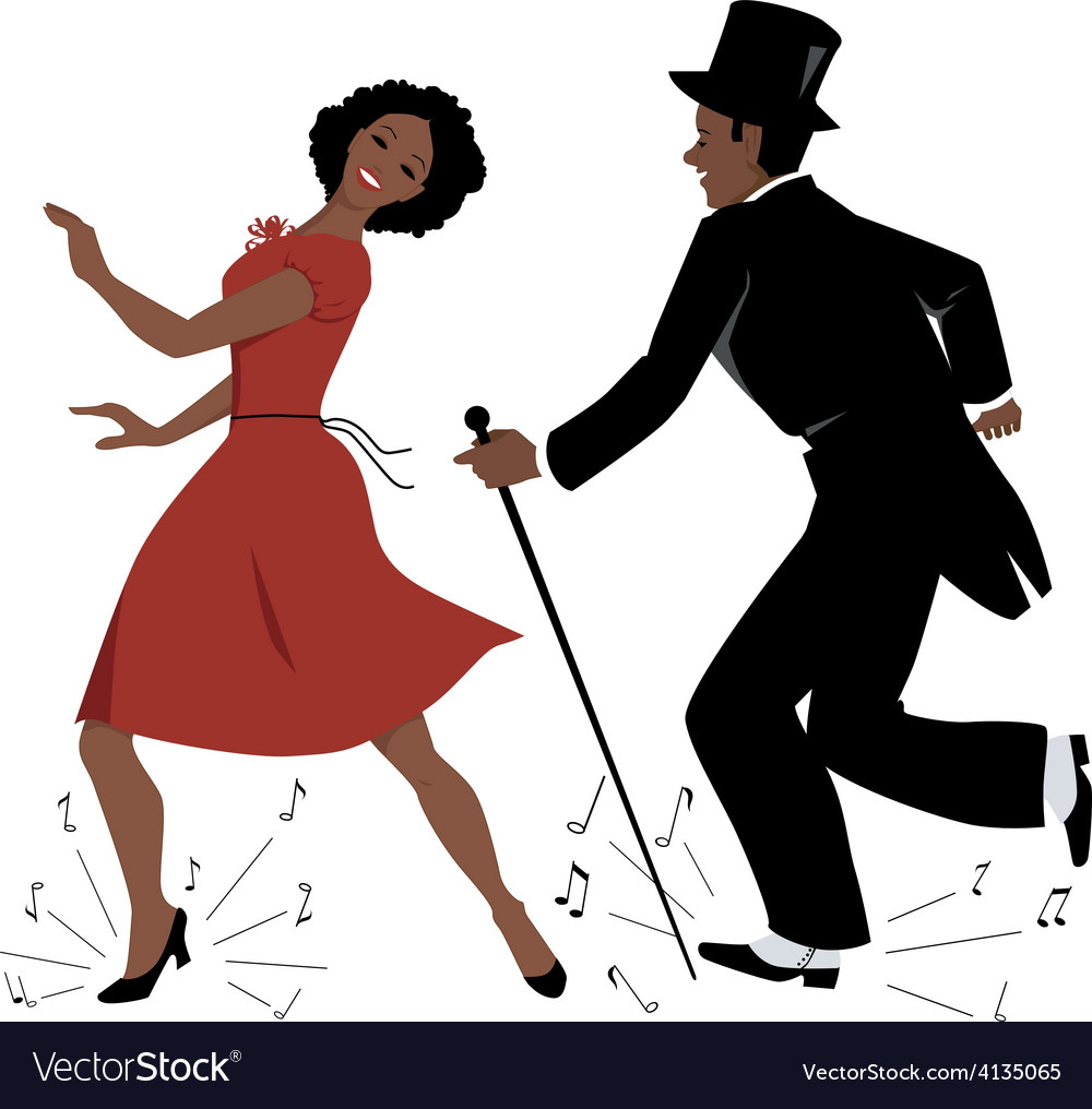 black-tap-dance-performers-royalty-free-vector-image