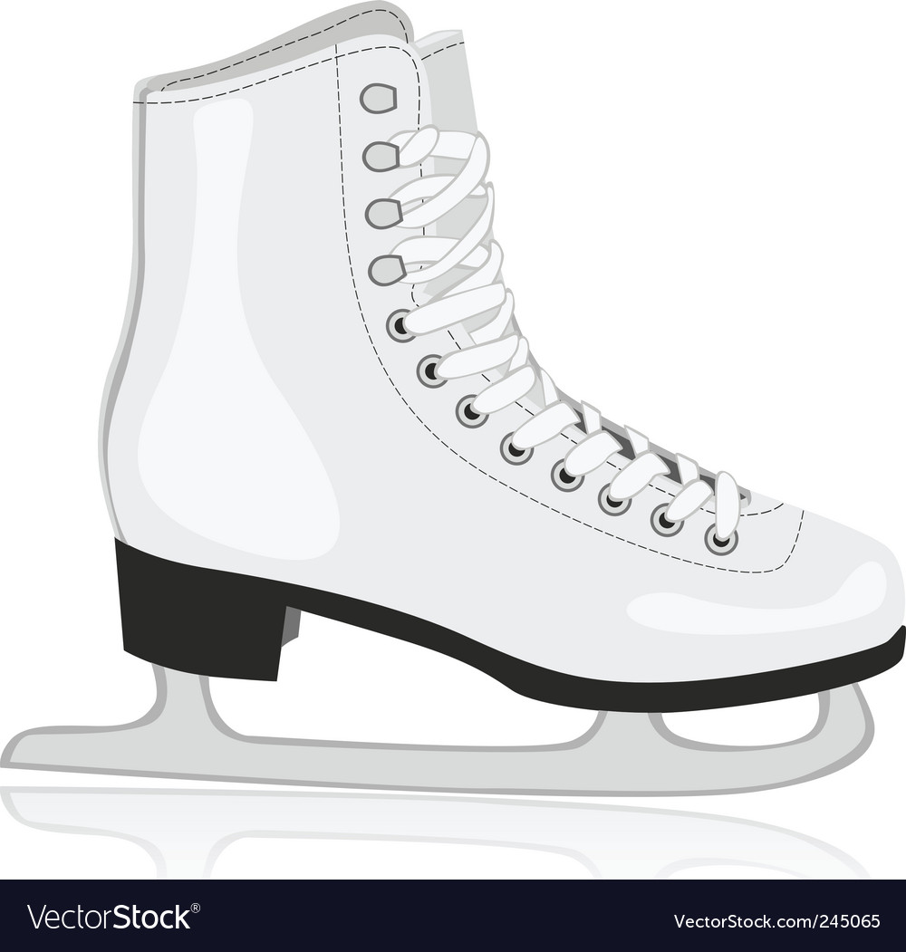 Ice skates Royalty Free Vector Image - VectorStock