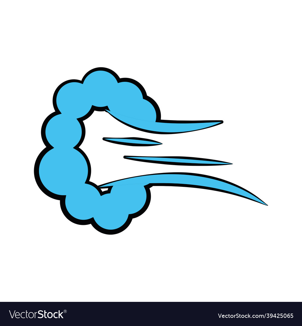 Isolated colored cloud comic expression