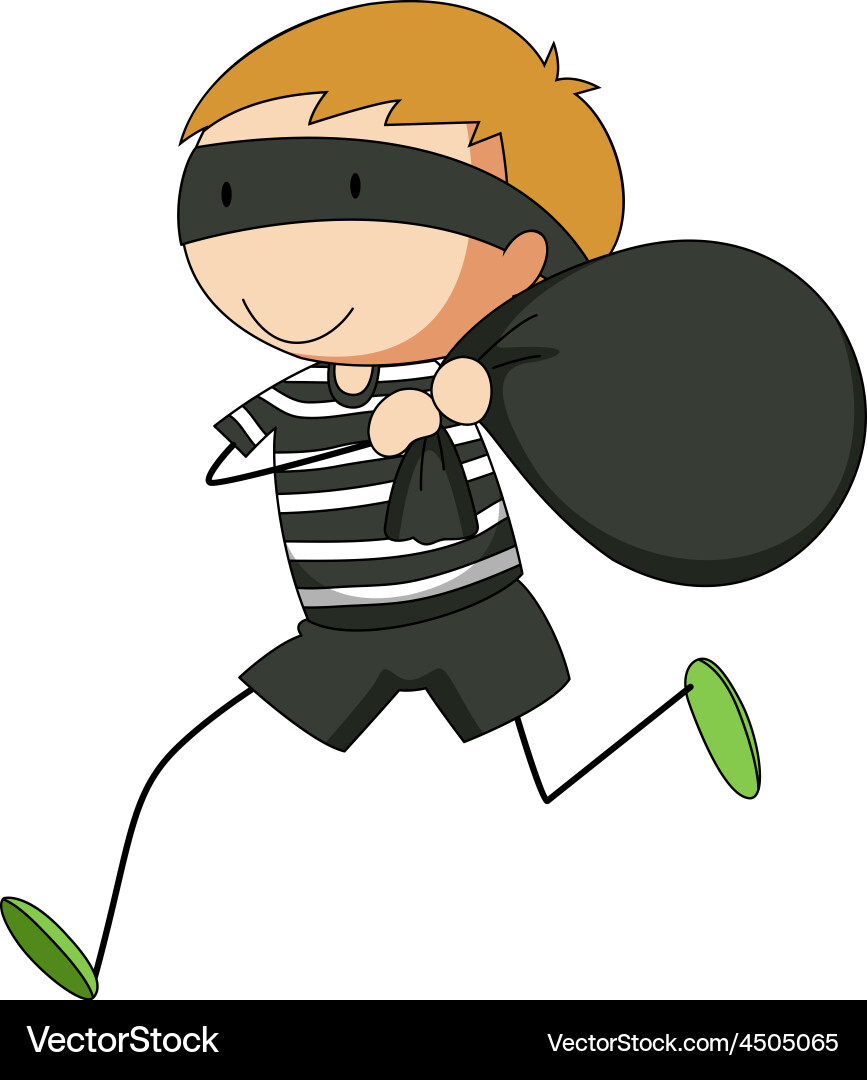 Robber Royalty Free Vector Image - VectorStock