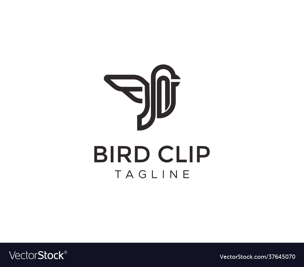 Vogel Clip Logo fliegen Linie