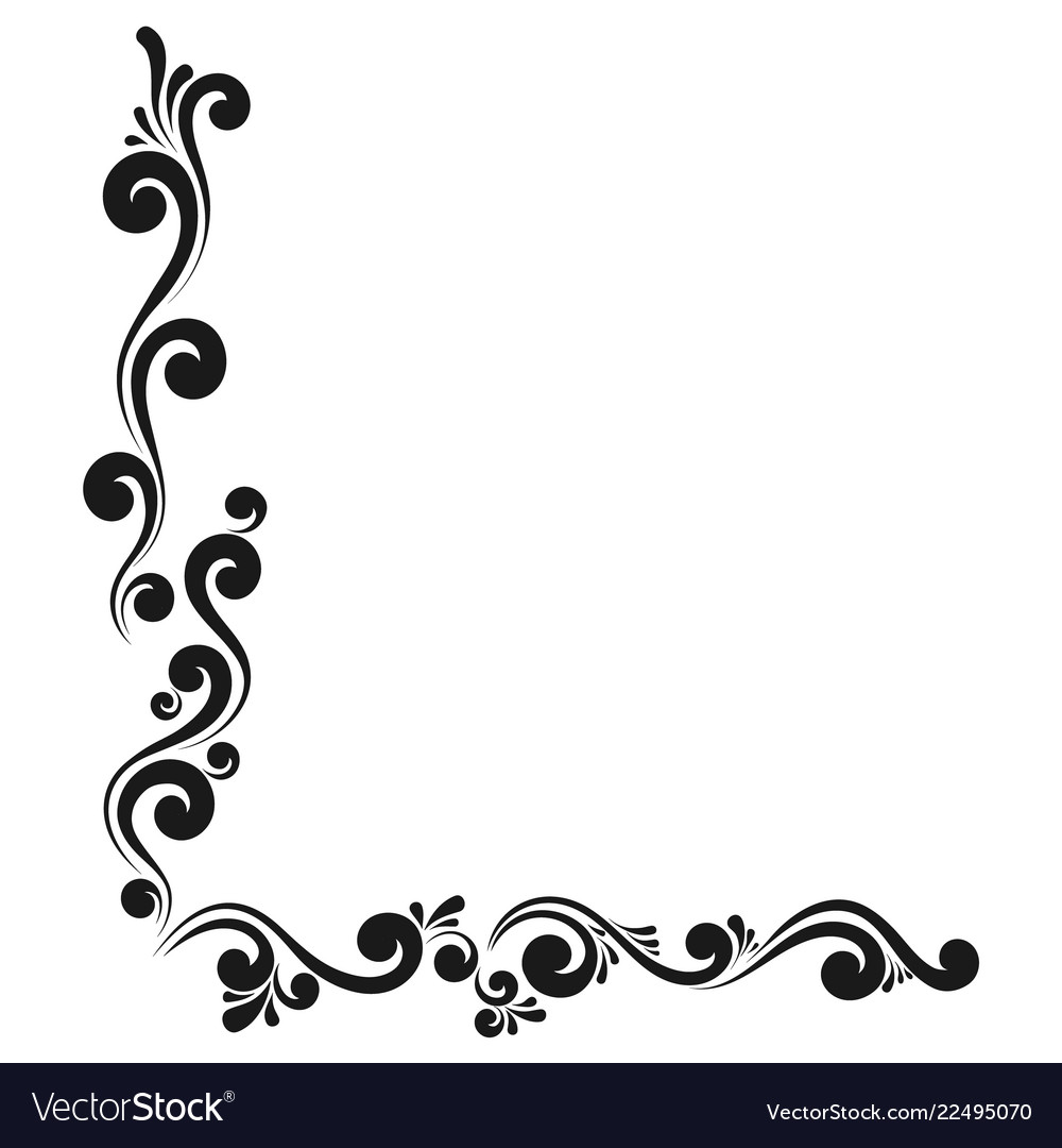 Decorative Monograms And Calligraphic Borders Vector Image 9267